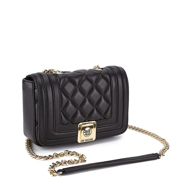 Love Moschino Women S Quilted Small Cross Body Bag Black Free Uk Love Moschino Women S Quilted Small Cross Body Bag Black Image 2