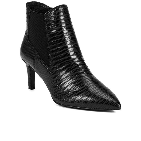 Ash Women's Drastic Leather Pointed Chelsea Insert Kitten Heel Boots ...