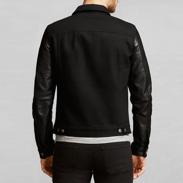 Belstaff Denim Jacket Leather Sleeves Belstaff Denim Jacket Leather Sleeves