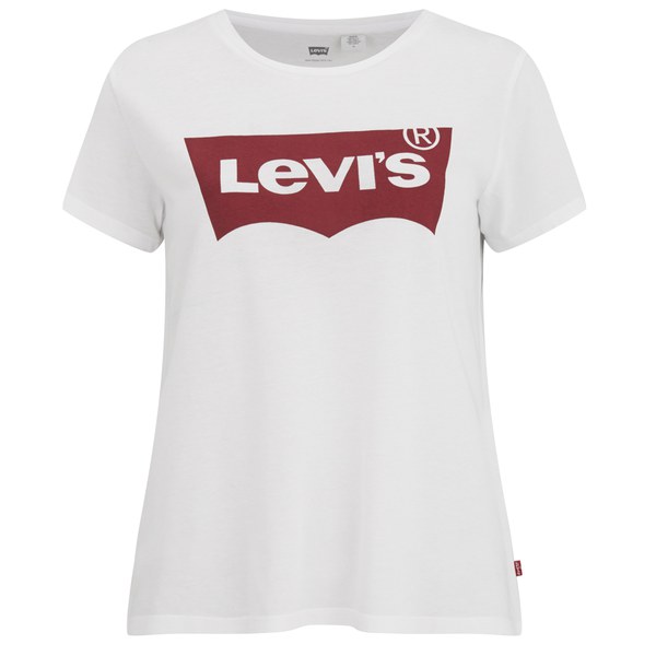 Levi's Women's Perfect Logo T-Shirt - White Womens Clothing | TheHut.com