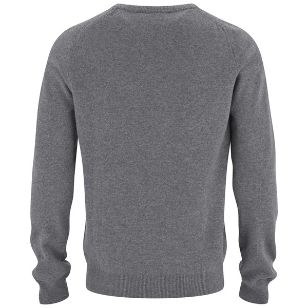 A.P.C. Men's Pull Carl Wool and Cashmere Crew Knitted Jumper - Grey ...