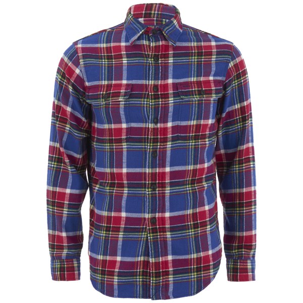 Polo Ralph Lauren Men's Checked Shirt - Royal Red - Free UK Delivery ...