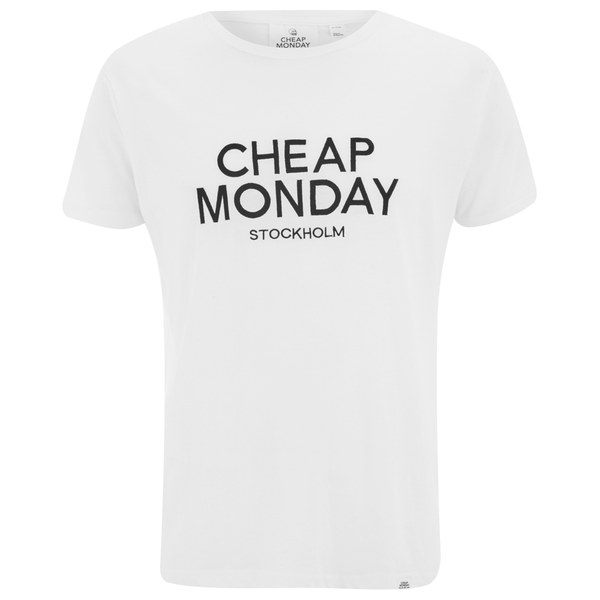 Cheap Monday Men's Standard Logo T-Shirt - White Clothing | TheHut.com
