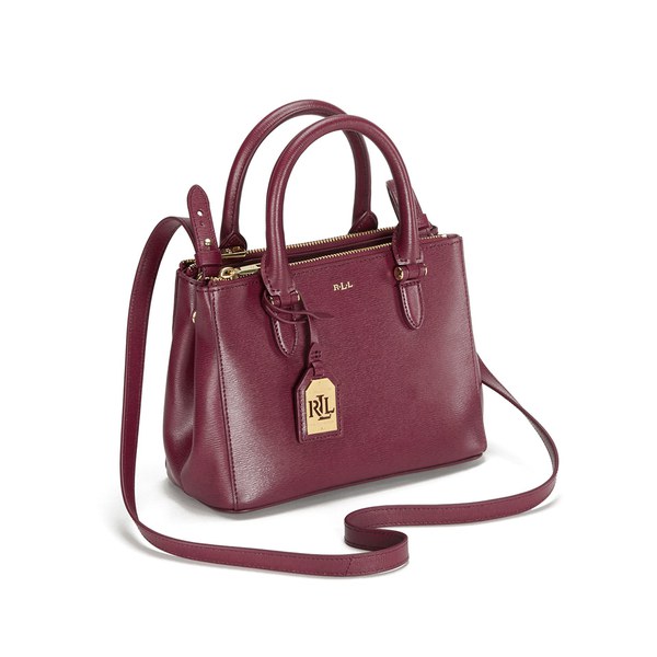 Lauren Ralph Lauren Women's Newbury Mini Double Zip Satchel - Rosewood