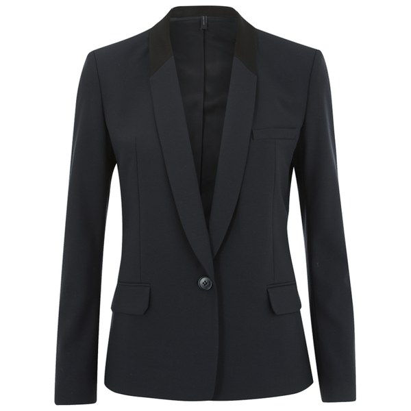 Helmut Lang Women's Shawl Collar Blazer - India Ink - Free UK Delivery ...