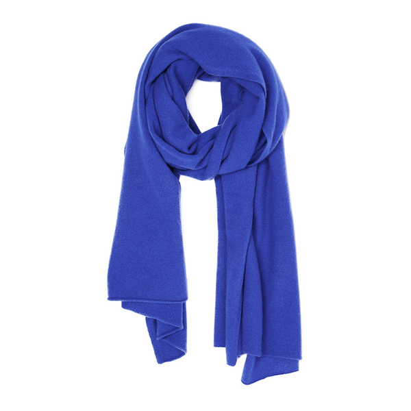Cocoa Cashmere Women's Scarf Cobalt Free UK Delivery over £50