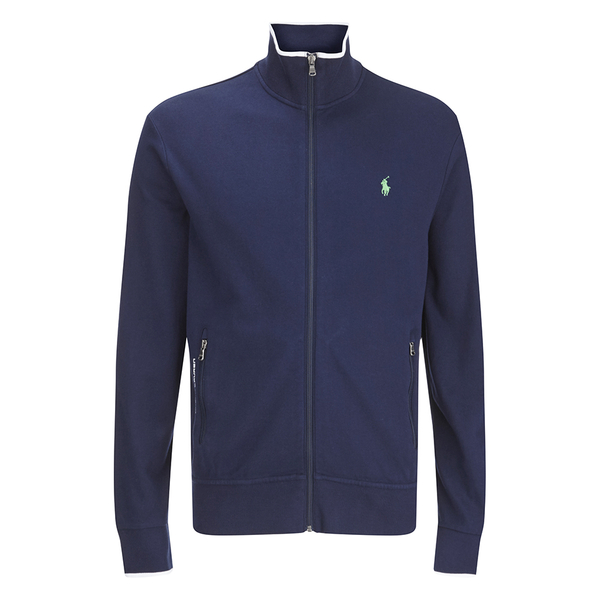 Download Polo Ralph Lauren Men's Full Zip Mock Neck Sweatshirt - French Navy - Free UK Delivery over £50