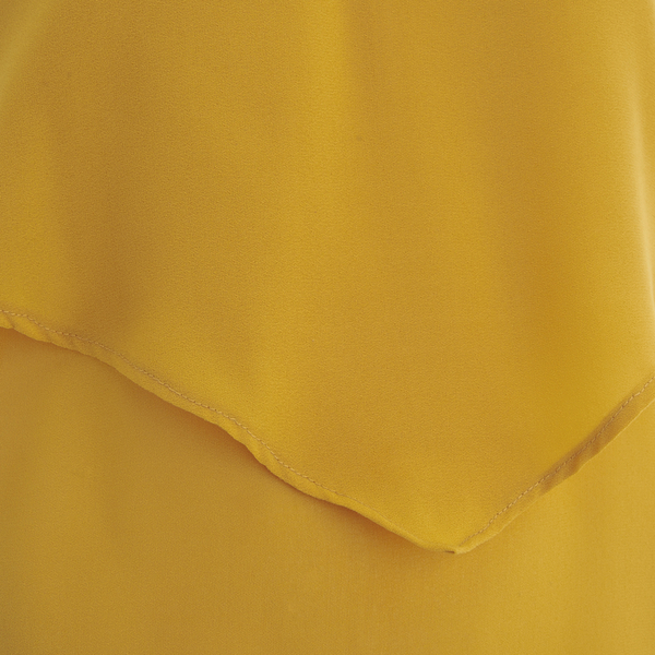VILA Women's Sora Short Sleeve Blouse - Golden Yellow Womens Clothing ...