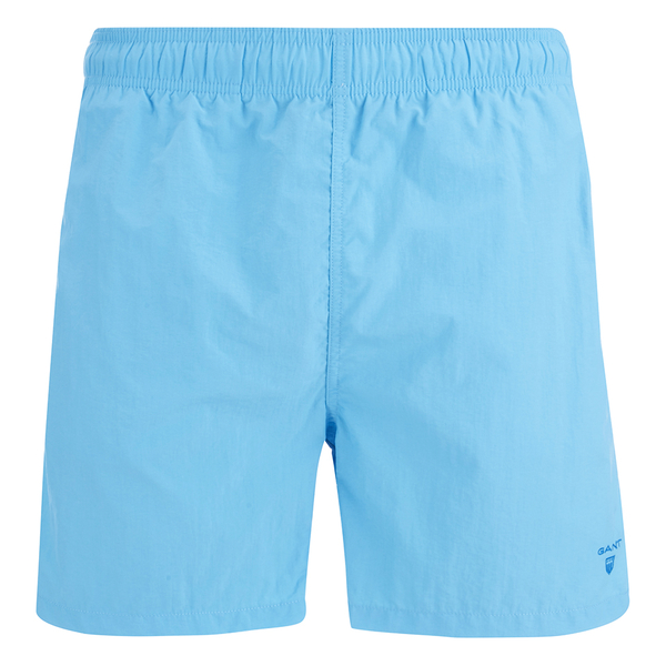 GANT Men's Basic Swim Shorts - Aquarius Blue Mens Underwear | TheHut.com