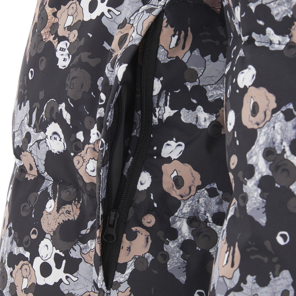 KENZO Women's Moonmap Solid Light Nylon Jacket Black Free UK Delivery over £50