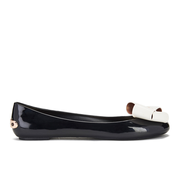 ted baker sually leather ballet pumps in black