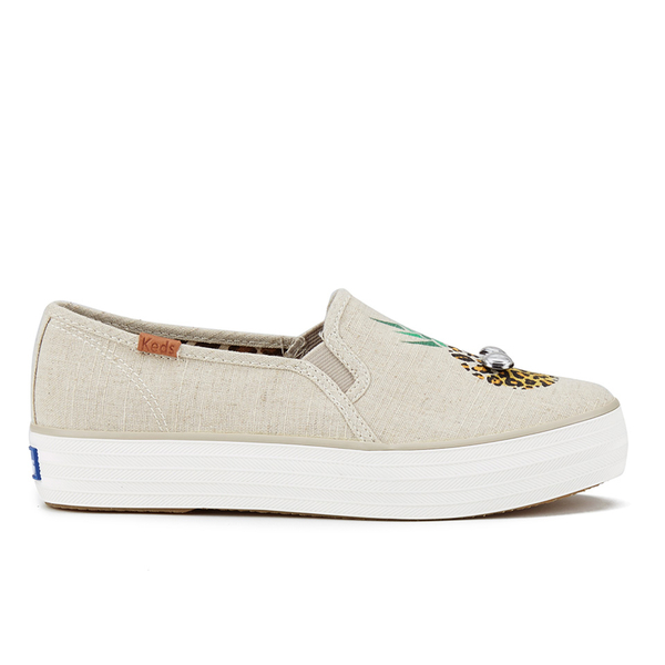 keds triple decker leather slip on
