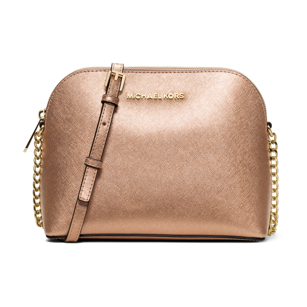 MICHAEL MICHAEL KORS Women&#39;s Cindy Dome Crossbody Bag - Pale Gold - Free UK Delivery over £50