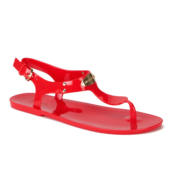 mk red sandals
