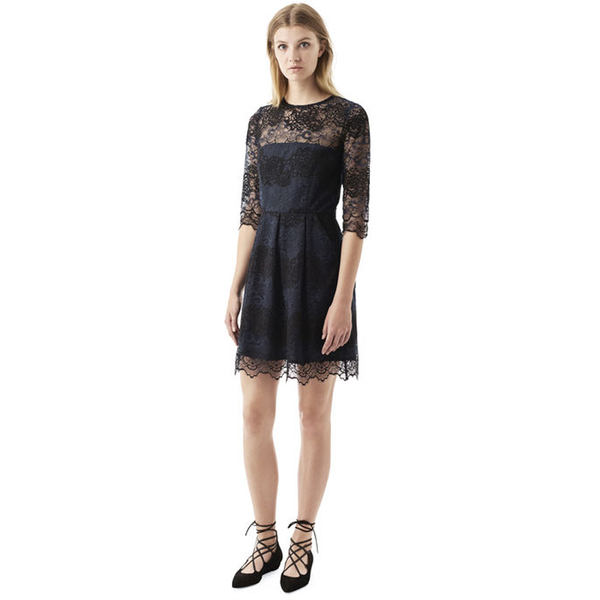 Ganni Women's Parker Lace Dress - Vanilla Ice - Free UK Delivery over £50