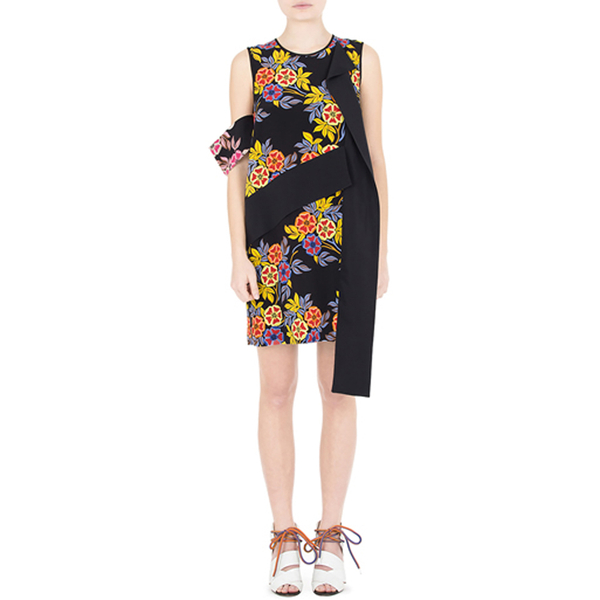MSGM Women's Floral Dress - Multi - Free UK Delivery over £50