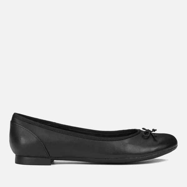 Clarks Women's Couture Bloom Leather Ballet Flats - Black Womens ...