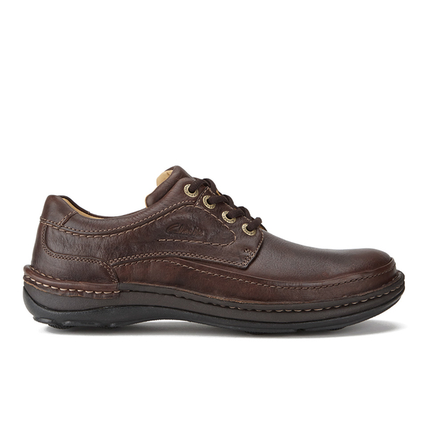 Clarks Men's Nature Three Leather Shoes - Mahogany | FREE UK Delivery ...