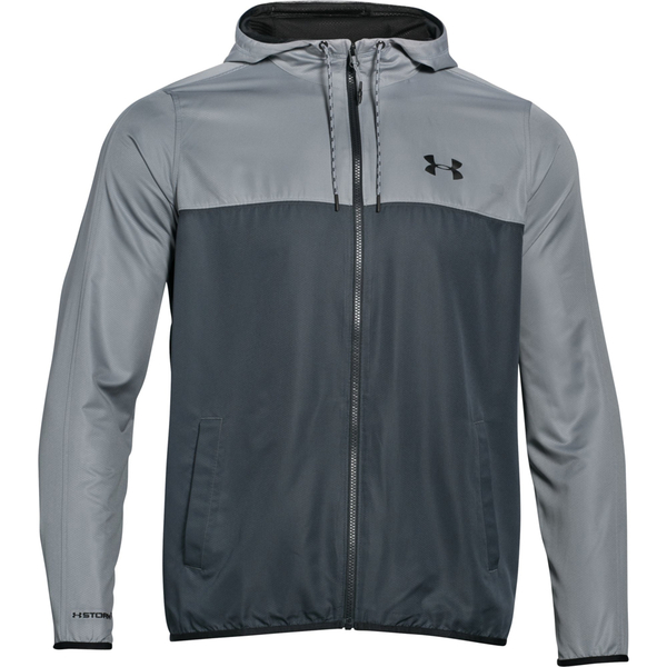 Under Armour Men's Lightweight Windbreaker Jacket Grey/Black