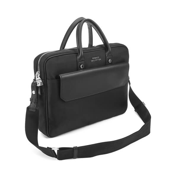 Versace Collection Men's Laptop Bag - Nero - Free UK Delivery over £50