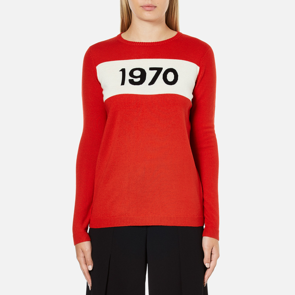 Bella Freud Women's 1970 Merino Wool Jumper - Red - Free UK Delivery ...