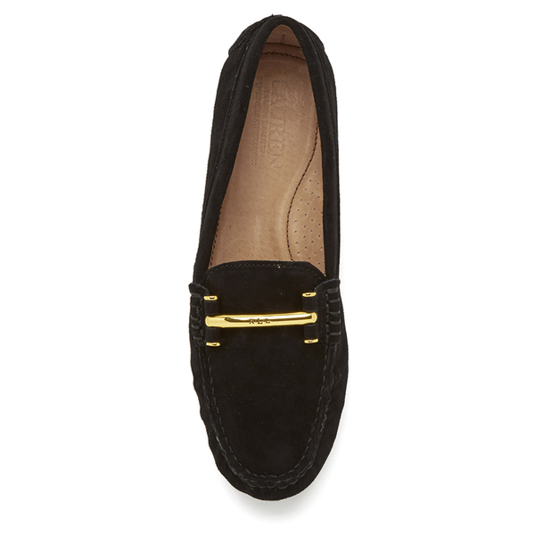 Lauren Ralph Lauren Women's Caliana Suede Loafers - Black - FREE UK ...