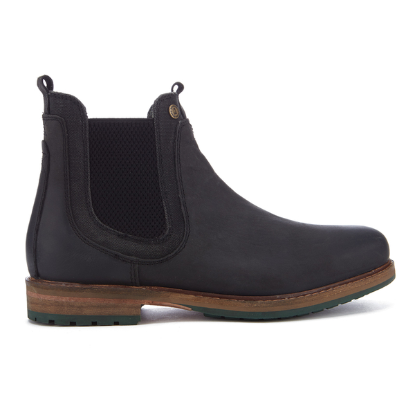 Barbour Men's Cullercoats Leather Chelsea Boots - Black | FREE UK ...