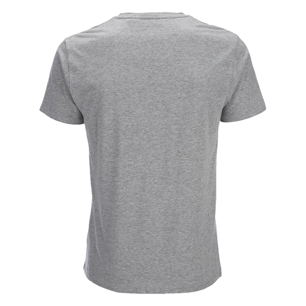Threadbare Men's Charlie Plain V-Neck T-Shirt - Grey Marl Clothing ...