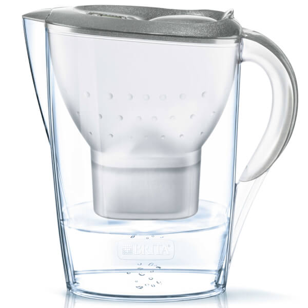 BRITA Marella Cool Water Filter Jug - Silver Glitter (2.4L) Homeware ...