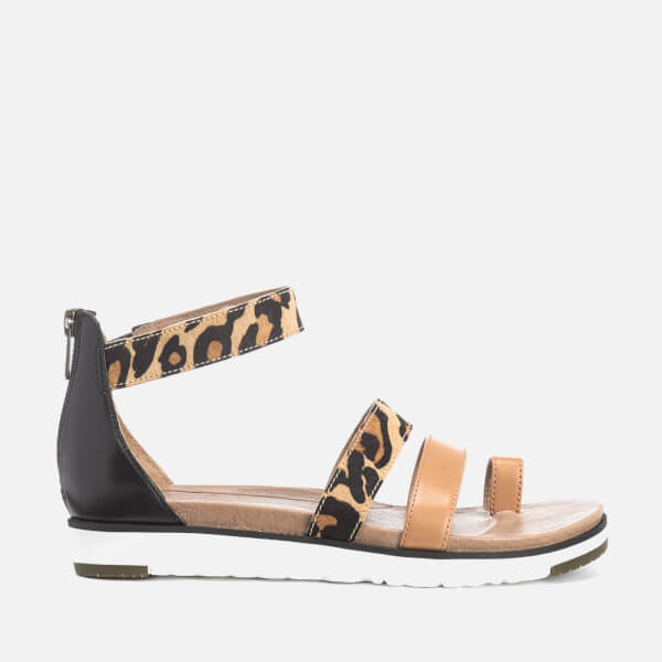 gladiator leopard sandals