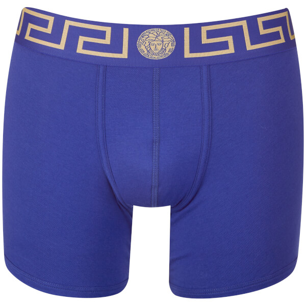 Versace Collection Men's Iconic Trunk Boxer Shorts - Blue - Free UK ...