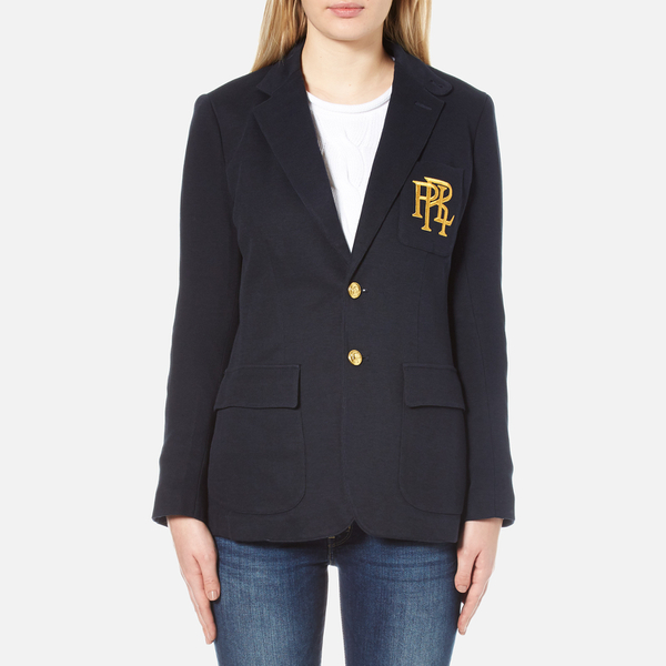 Polo Ralph Lauren Women's 2 Button Blazer Aviator Navy Free UK