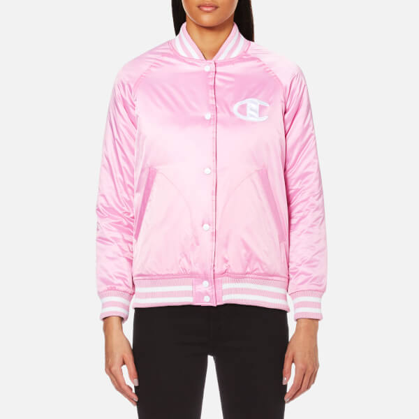 Champion Women's Bomber Jacket Pink Womens Clothing