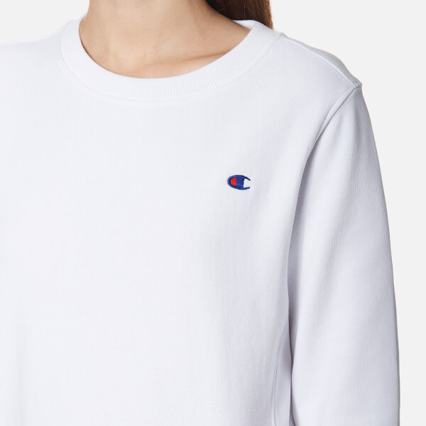 Champion sweatshirt white womens clearance