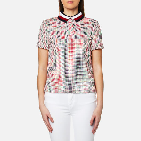 White cotton all over print t shirt