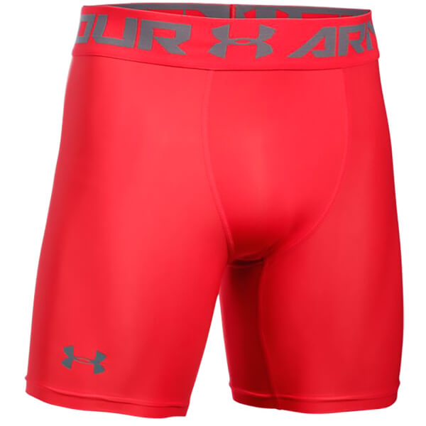 Under Armour Men's HeatGear Armour Mid Compression Shorts - Red ...