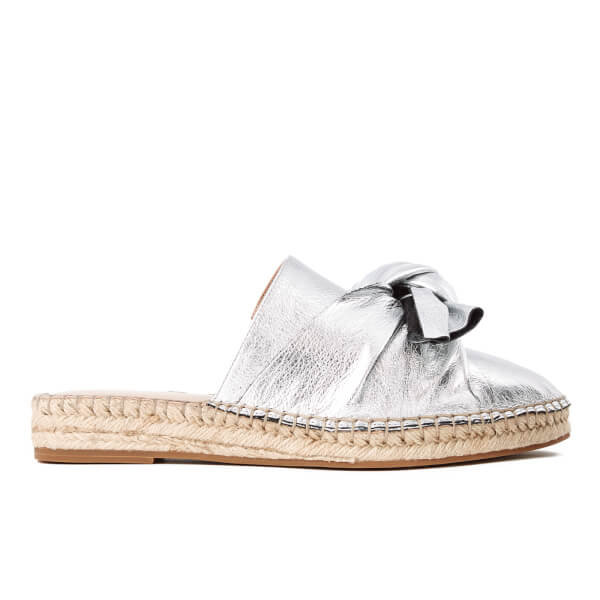 kurt geiger silver espadrilles