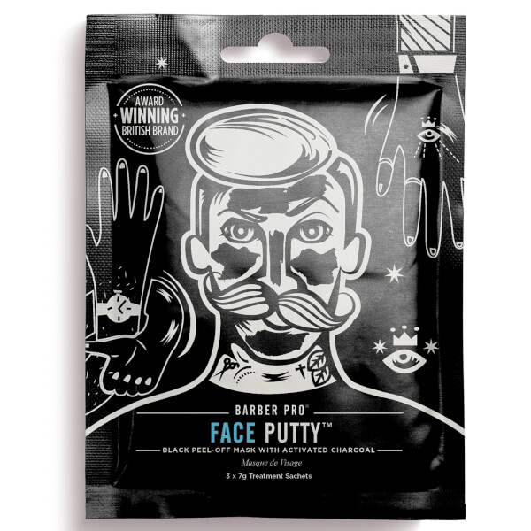 BARBER PRO Face Putty Black PeelOff Mask with Activated Charcoal (3