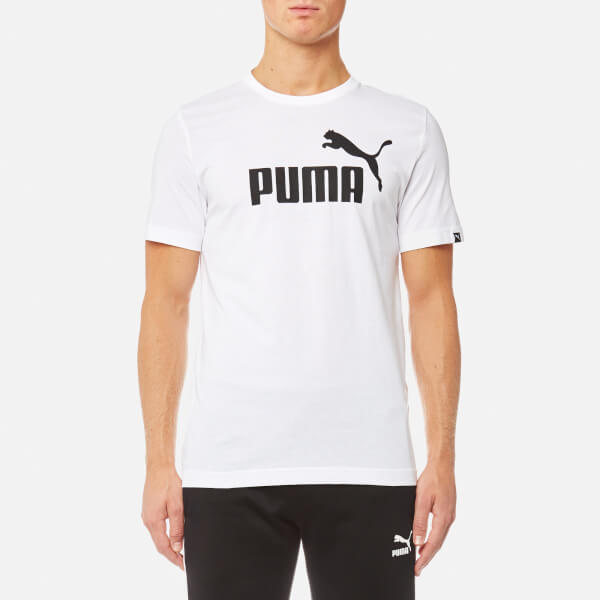 Puma Men's Essential No.1 Short Sleeve T-Shirt - Puma White Clothing ...