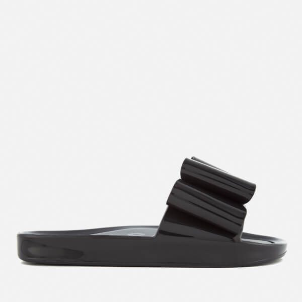 womens black beach slides