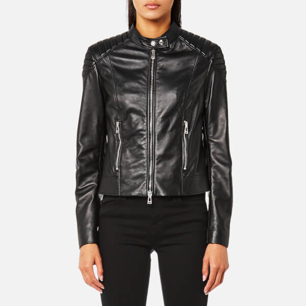 Belstaff Black Leather Jacket Ladies Images