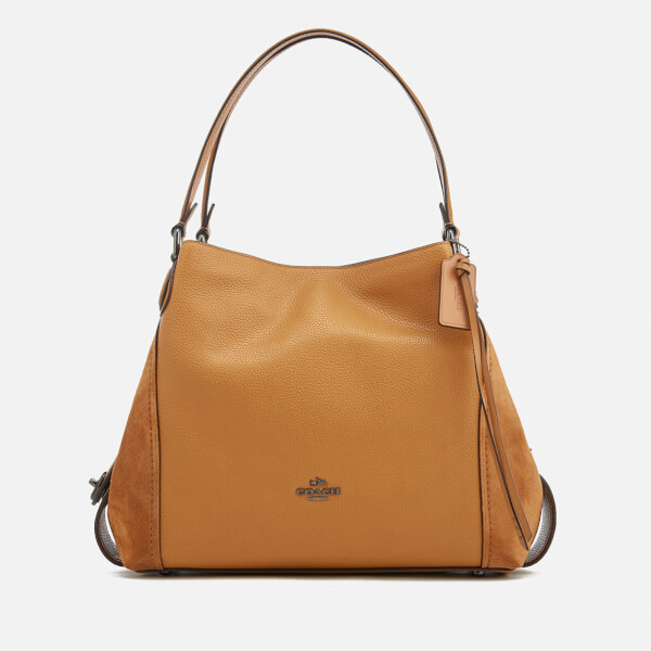 coach edie shoulder bag 28 in signature jacquard