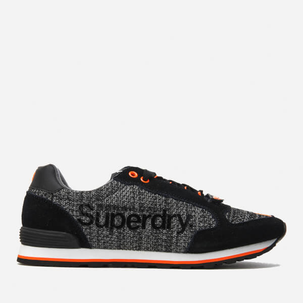 Superdry Men's Superweave Runner Trainers - Black Mens Footwear ...