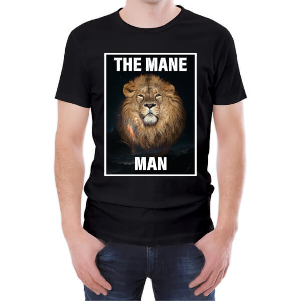 The Mane Man Men's Black T-Shirt | IWOOT