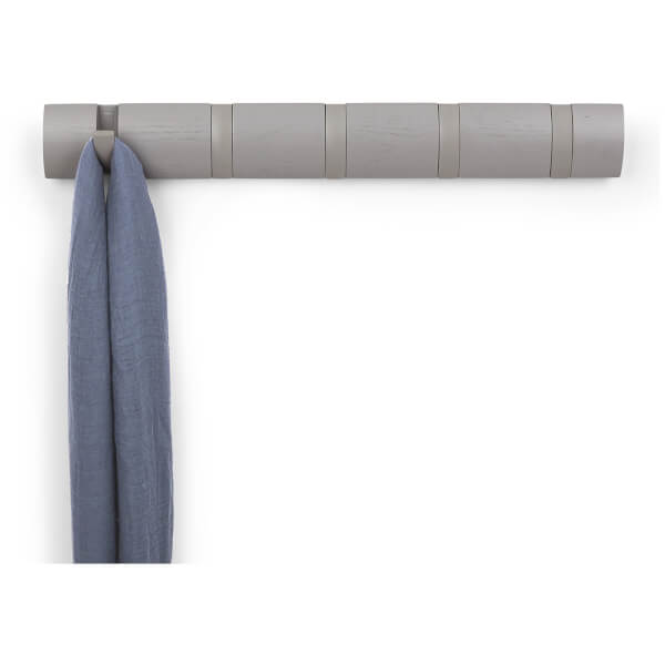 Umbra Flip 5 Coat Hooks Grey Homeware