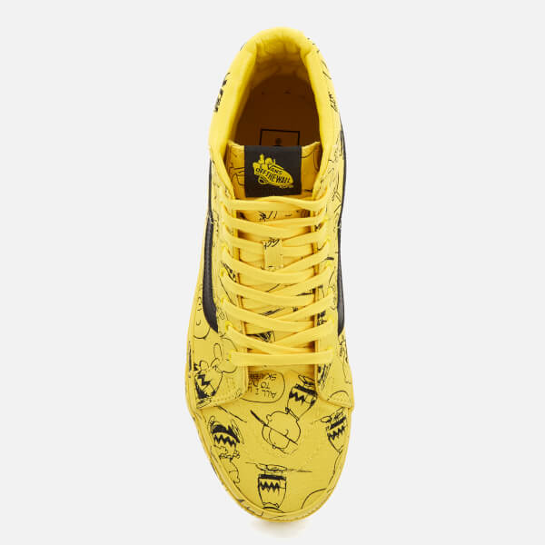 charlie brown yellow vans