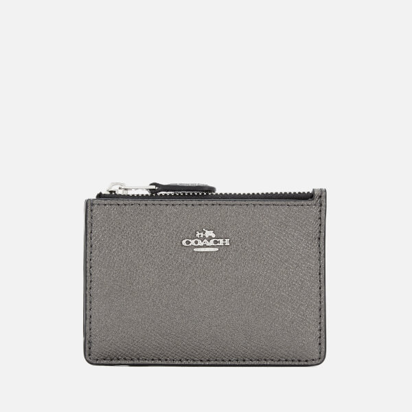 Coach Women's Mini Skinny ID Wallet Metallic Graphite