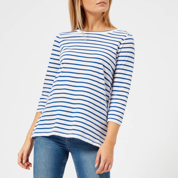 Joules Women's Soleil Stripe Layering Top - Navy Stripe Womens Clothing ...