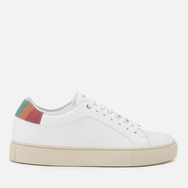 Paul Smith Women's Basso Swirl Back Leather Cupsole Trainers - White - Free UK Delivery over Â£50