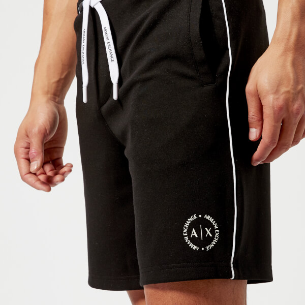 Armani Exchange Men's Fleece Shorts - Black Mens Clothing | TheHut.com